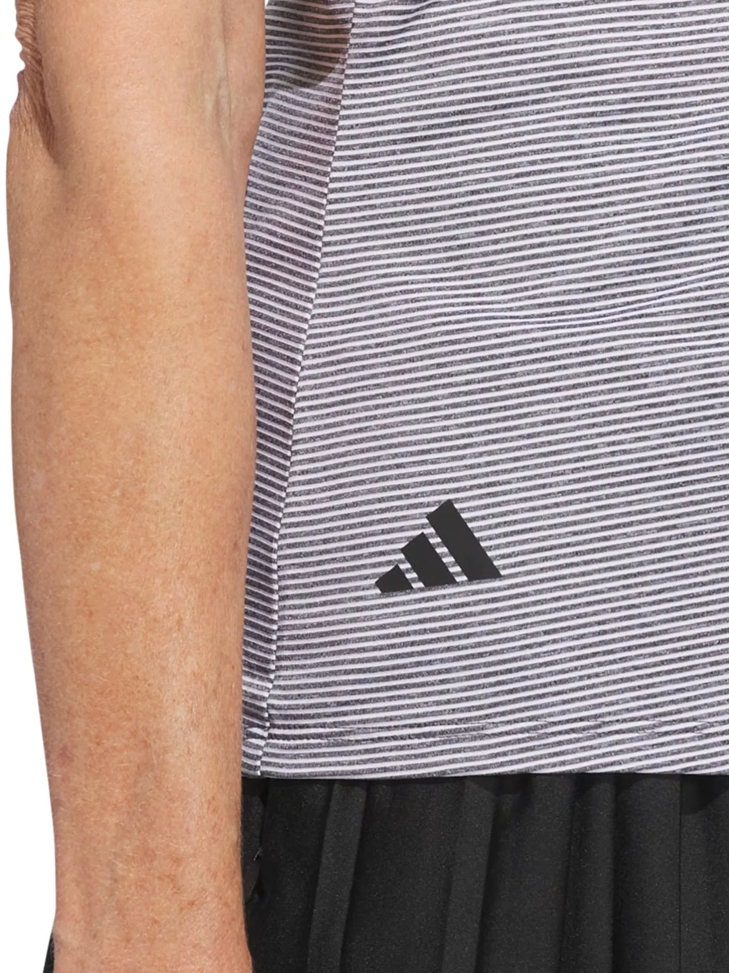 Women Adidas Womens Ottoman Short Sleeve Polo Shirt - Black