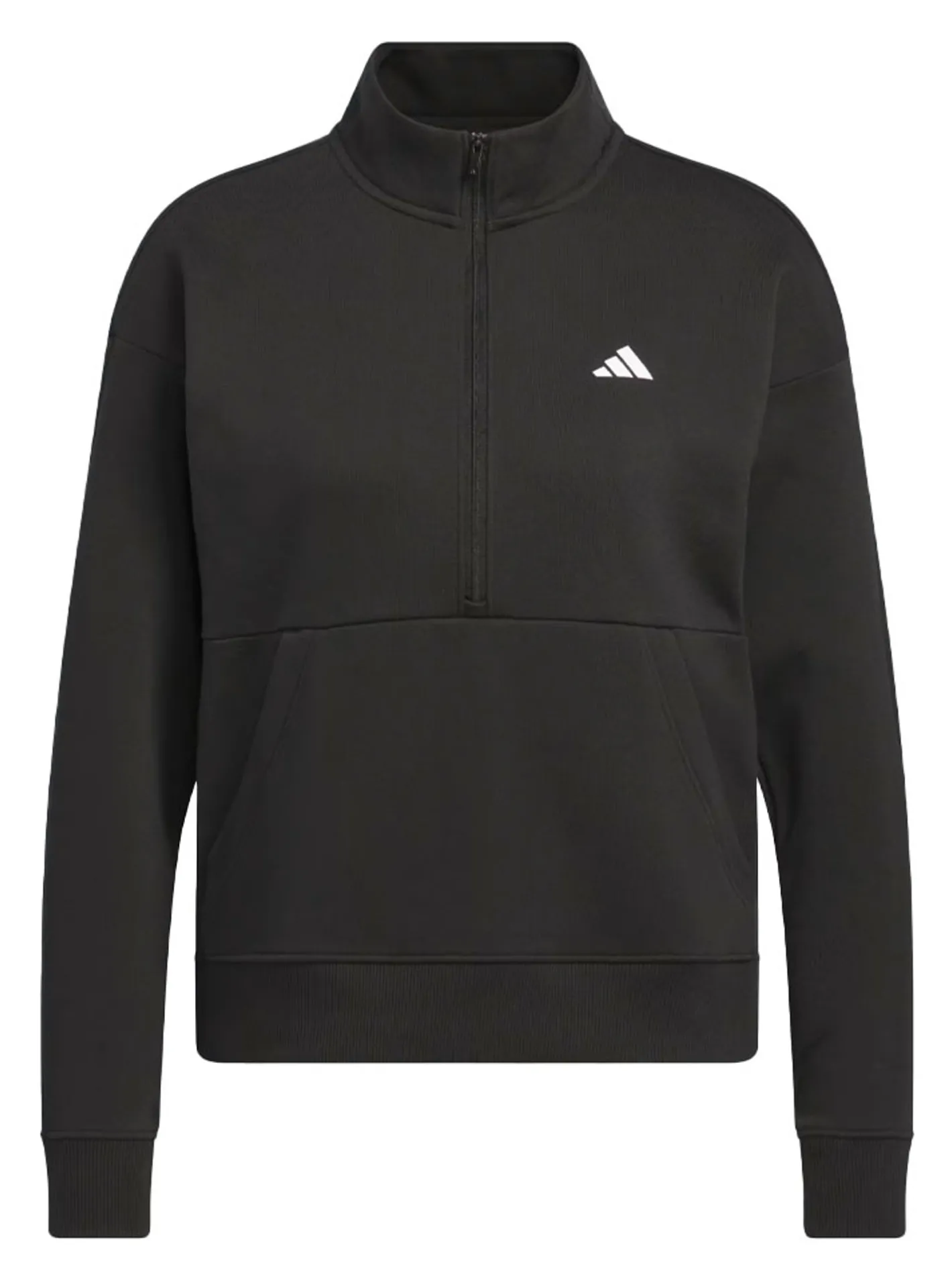 Women Adidas Womens Performance Quarter-Zip Jacket - Black