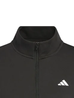 Women Adidas Womens Performance Quarter-Zip Jacket - Black