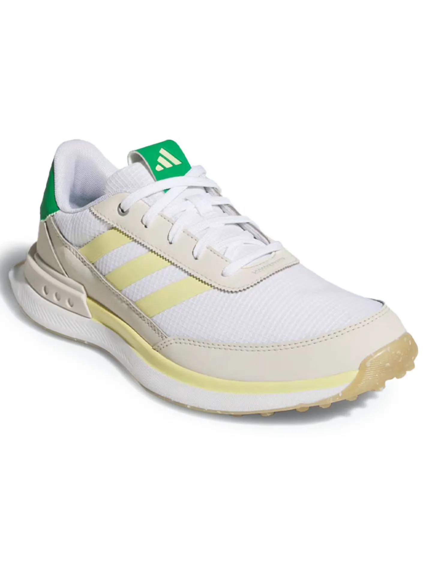Adidas Womens S2G Spikeless 24 Golf Shoes - Ftwr White/Powder Yellow/Green