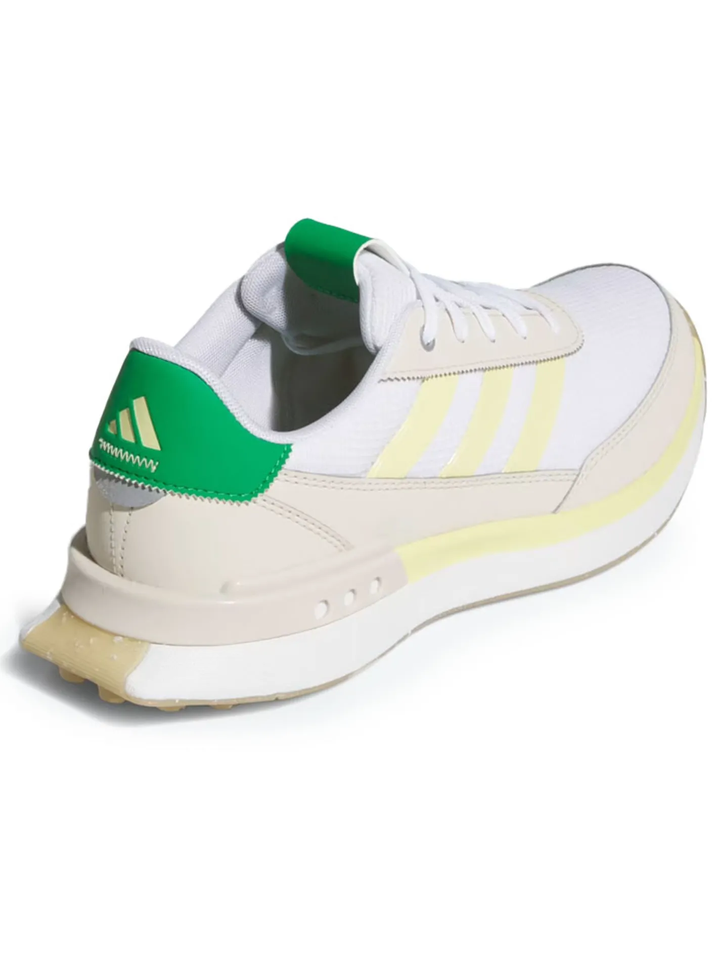 Adidas Womens S2G Spikeless 24 Golf Shoes - Ftwr White/Powder Yellow/Green