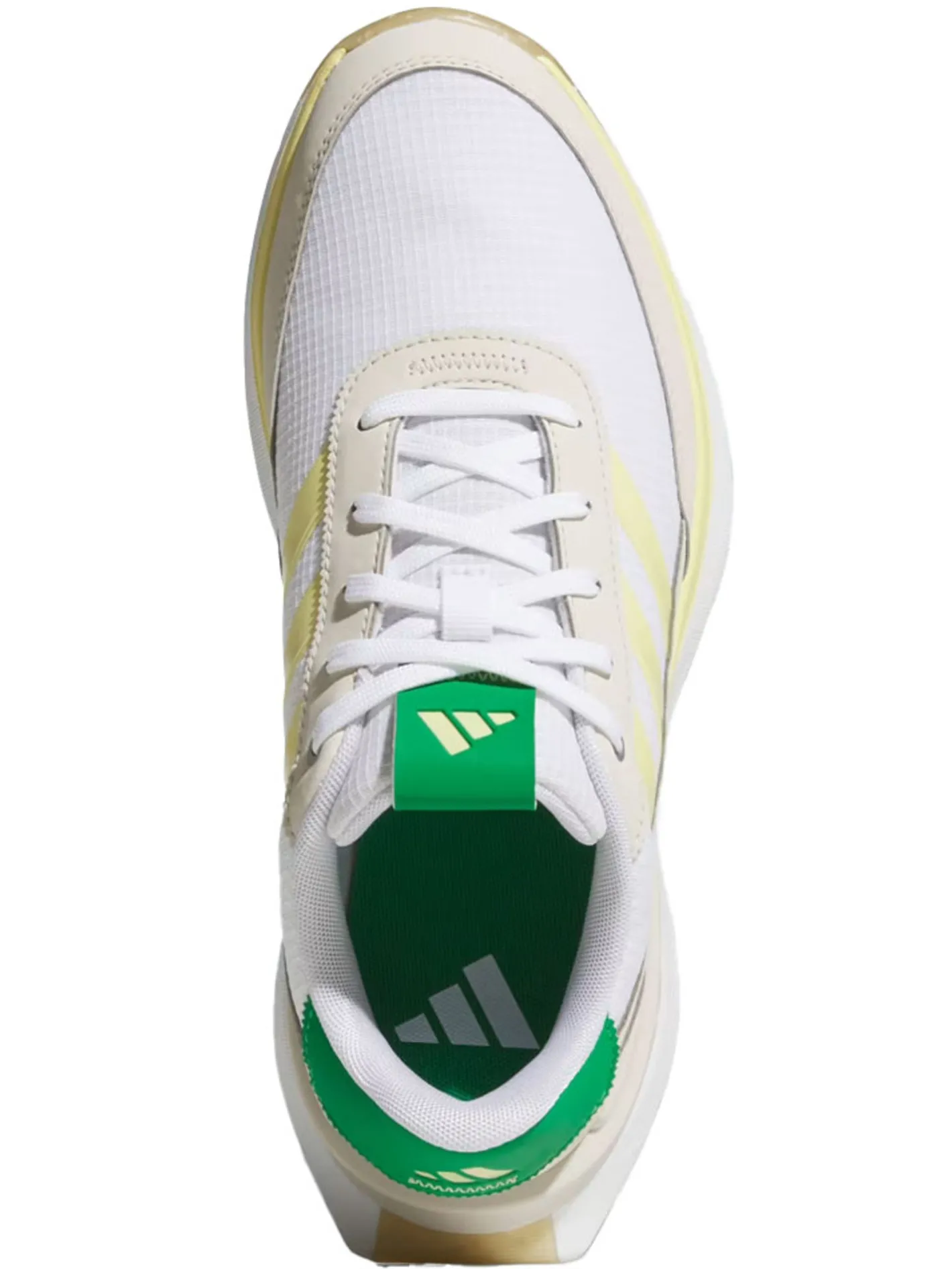 Adidas Womens S2G Spikeless 24 Golf Shoes - Ftwr White/Powder Yellow/Green