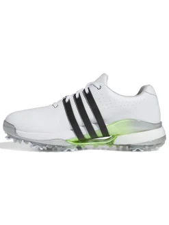 Adidas Women's Tour360 24 Boost Golf Shoes - Ftwr White/Core Black/Green Spark
