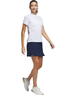Women Adidas Womens Ultimate365 Diamond Jacquard Polo Shirt - White