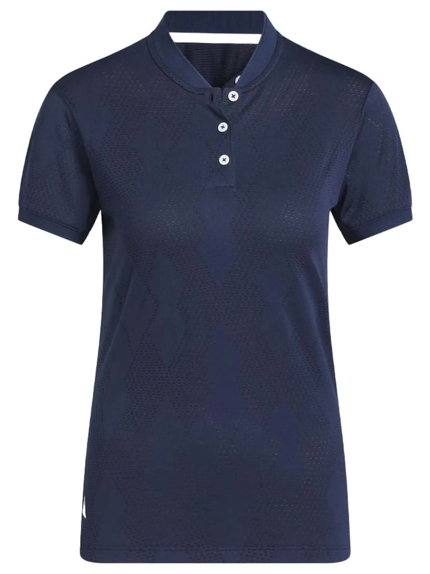 Women Adidas Womens Ultimate365 Diamond Jacquard Polo Shirt - Collegiate Navy