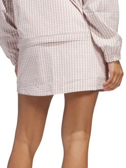 Women Adidas Womens Ultimate365 Gingham 15-Inch Skort - Wonder Taupe