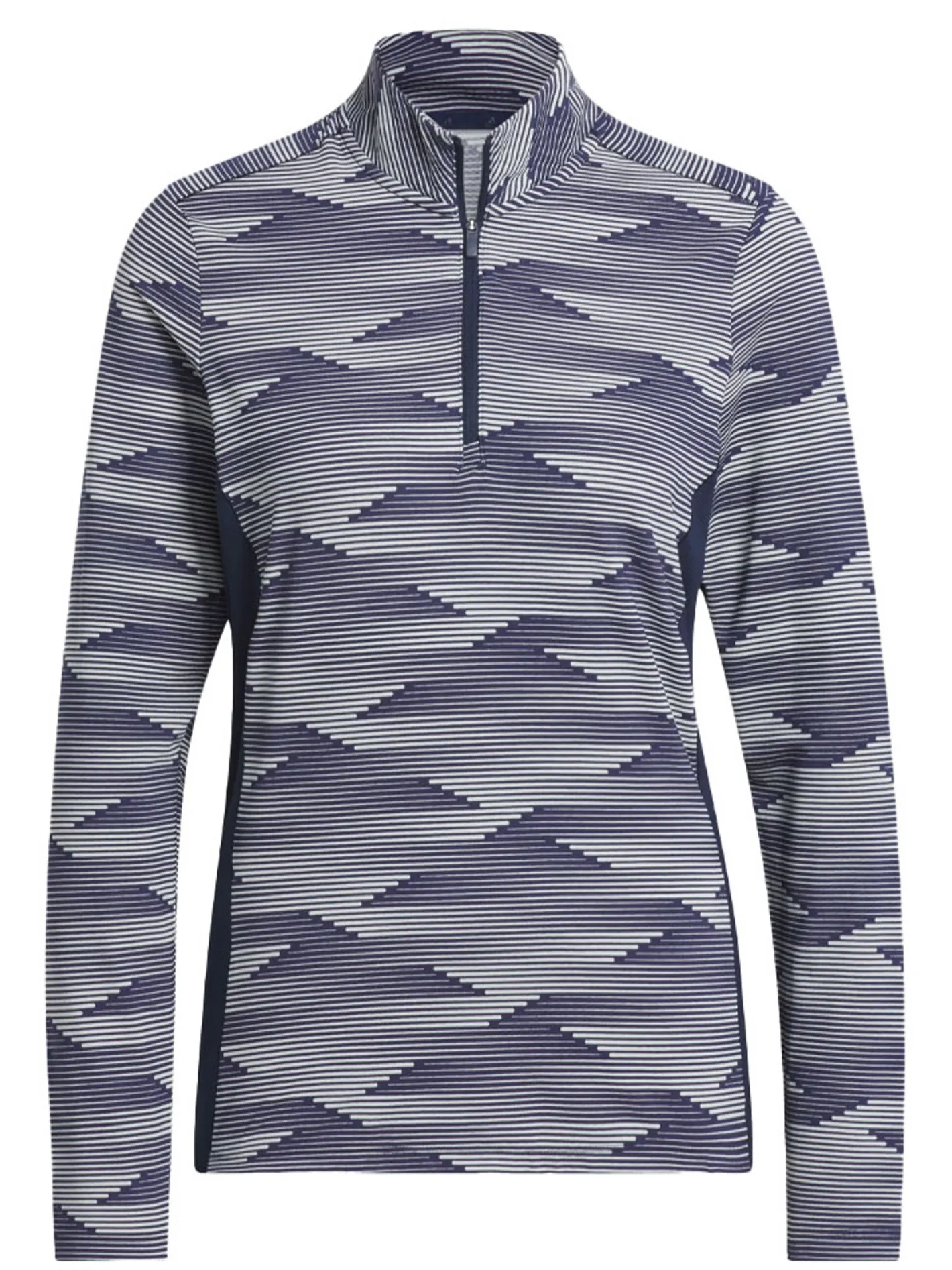 Women Adidas Womens Ultimate365 Printed Quarter-Zip Mock - Collegiate Navy