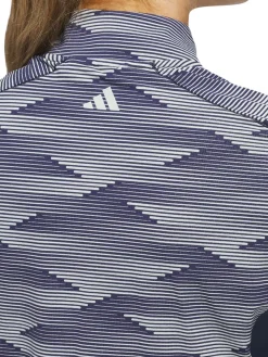 Women Adidas Womens Ultimate365 Printed Quarter-Zip Mock - Collegiate Navy