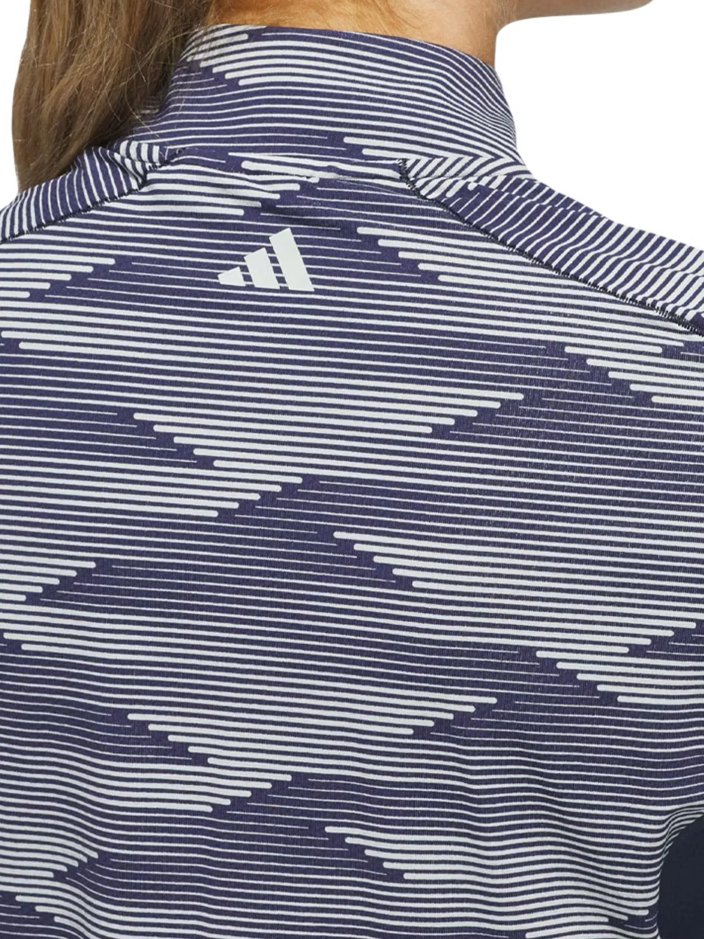 Women Adidas Womens Ultimate365 Printed Quarter-Zip Mock - Collegiate Navy