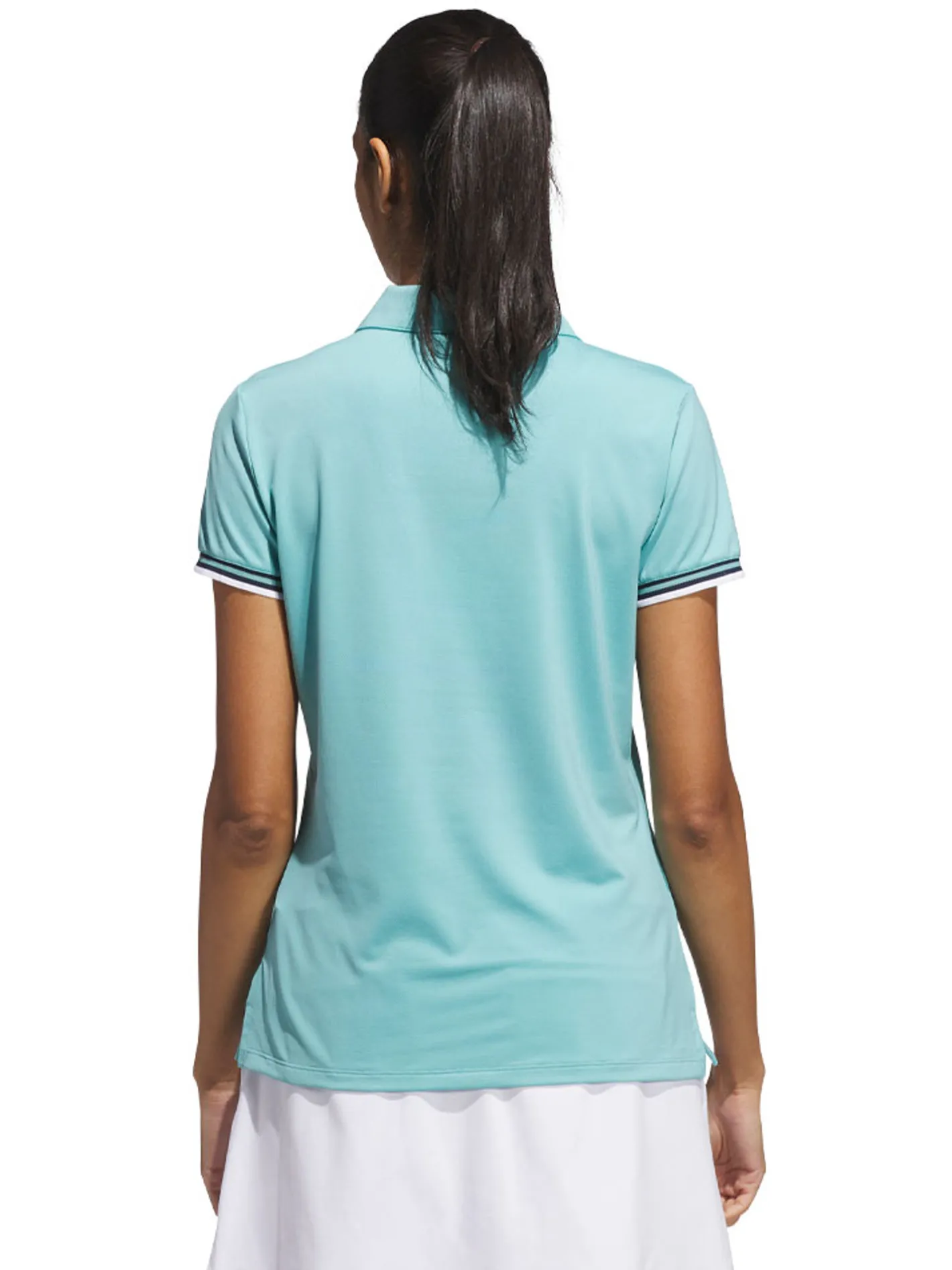 Women Adidas Womens Ultimate365 Short Sleeve Polo Shirt - Mint Tone