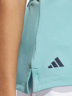 Women Adidas Womens Ultimate365 Short Sleeve Polo Shirt - Mint Tone