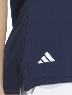 Women Adidas Womens Ultimate365 Solid Short Sleeve Polo Shirt - Collegiate Navy