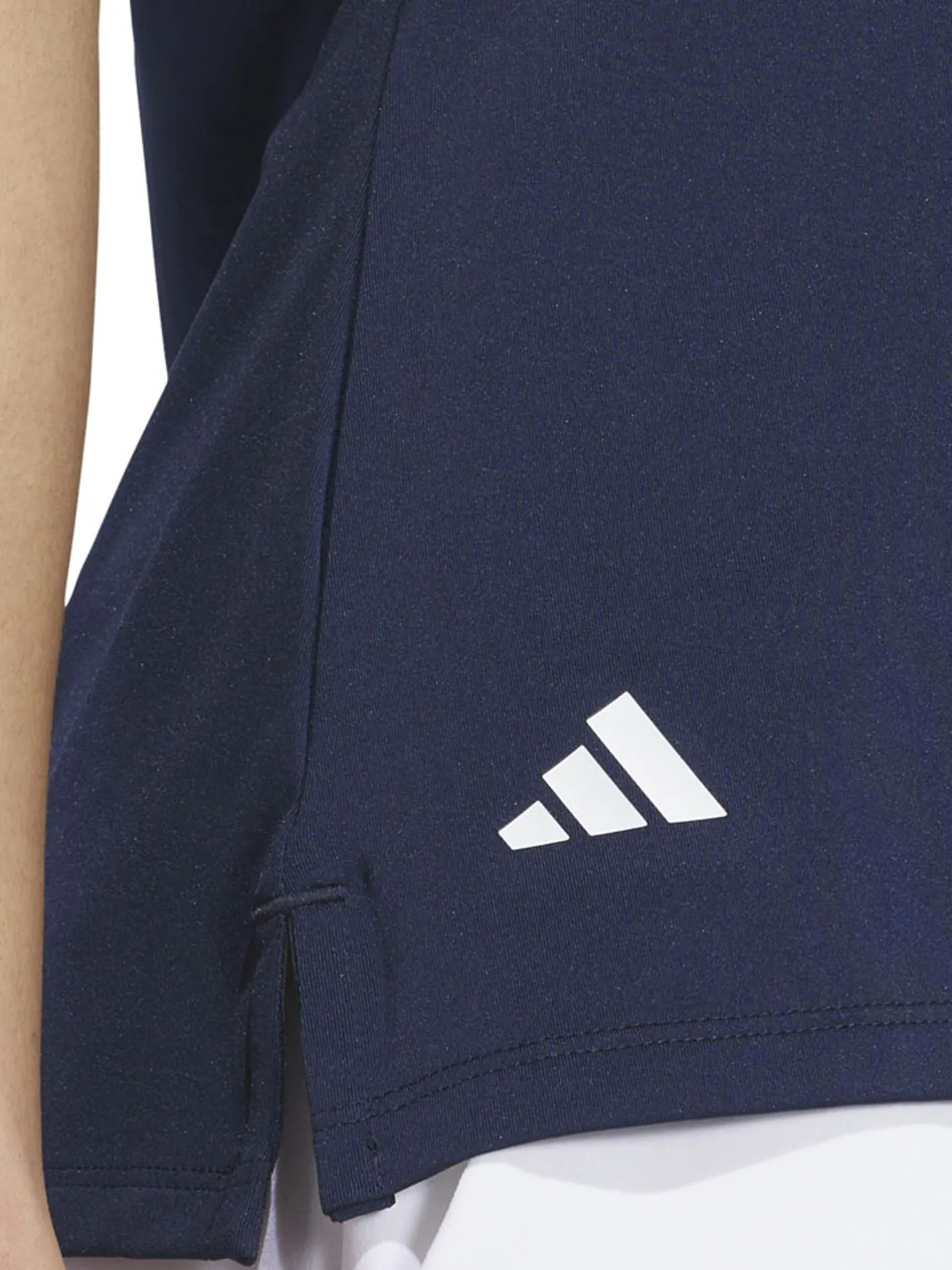 Women Adidas Womens Ultimate365 Solid Short Sleeve Polo Shirt - Collegiate Navy