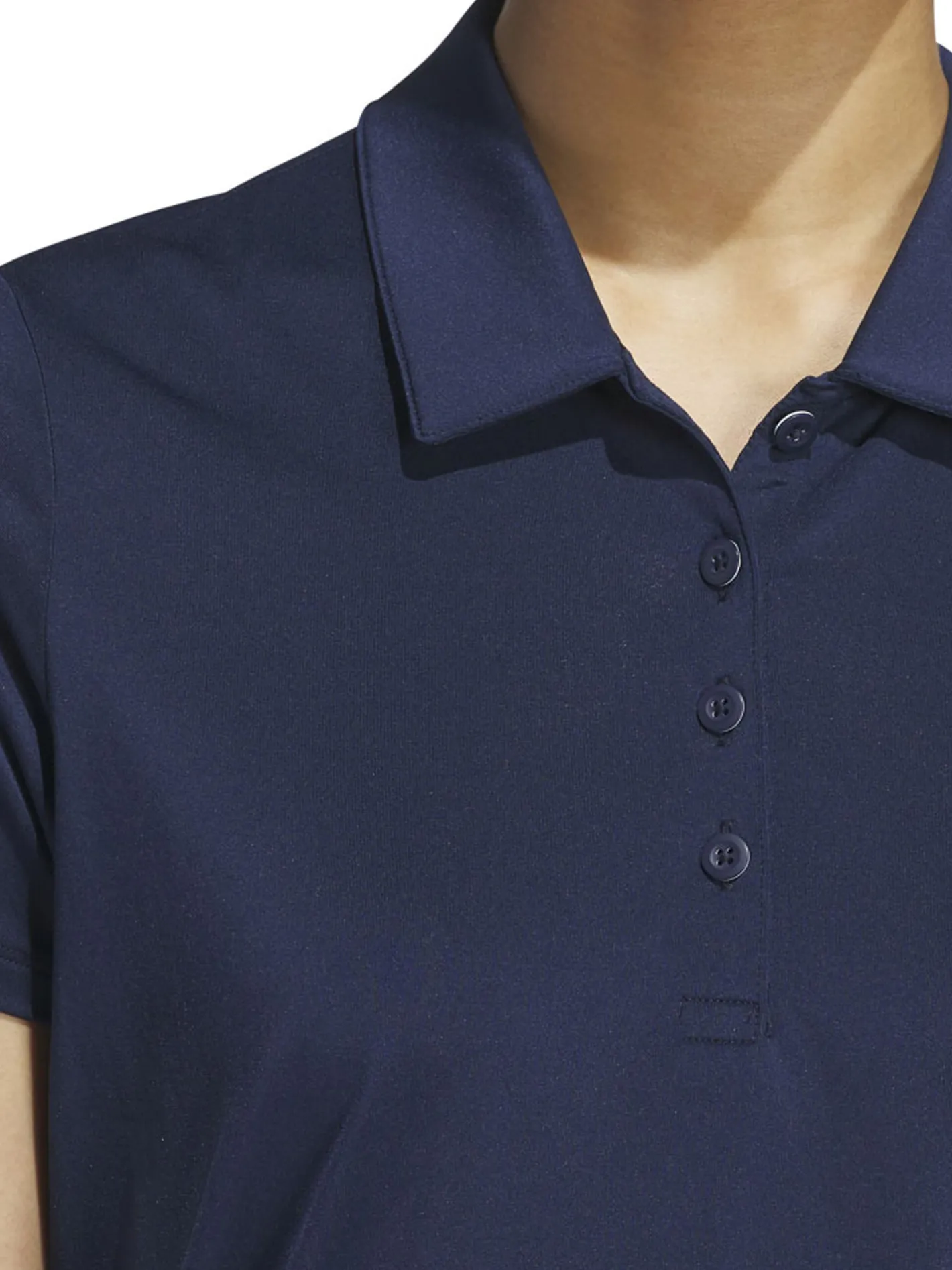 Women Adidas Womens Ultimate365 Solid Short Sleeve Polo Shirt - Collegiate Navy