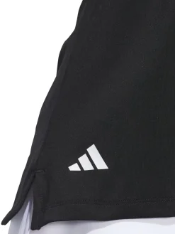Women Adidas Womens Ultimate365 Solid Sleeveless Polo Shirt - Black