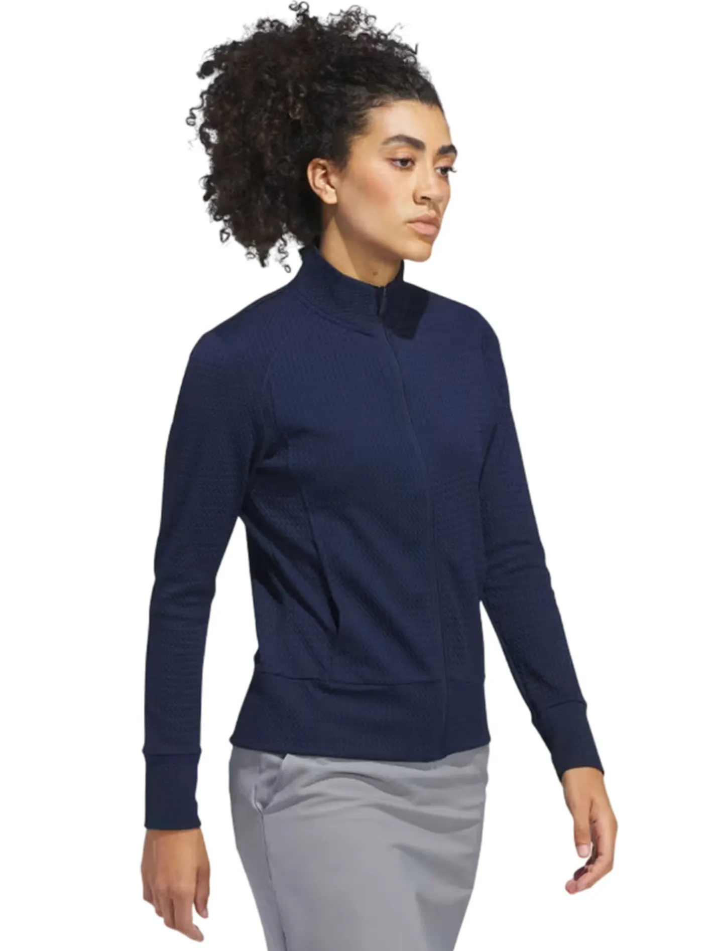 Women Adidas Womens Ultimate365 Texture Jacket - Collegiate Navy