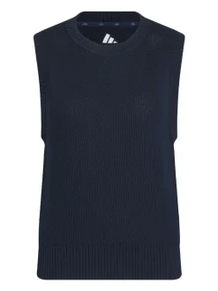 Women Adidas Womens Ultimate365 Tour Knit Vest - Collegiate Navy