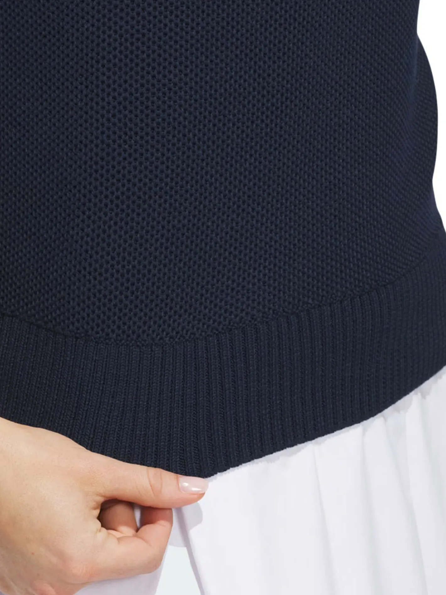 Women Adidas Womens Ultimate365 Tour Knit Vest - Collegiate Navy