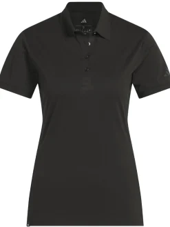 Women Adidas Womens Ultimate365 Tour Twistknit Polo Shirt - Black