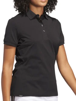 Women Adidas Womens Ultimate365 Tour Twistknit Polo Shirt - Black