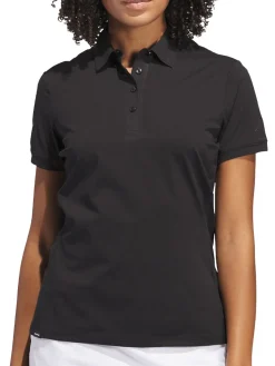 Women Adidas Womens Ultimate365 Tour Twistknit Polo Shirt - Black