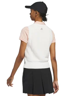 Women Adidas Womens Ultimate365 Tour Knit Vest - White
