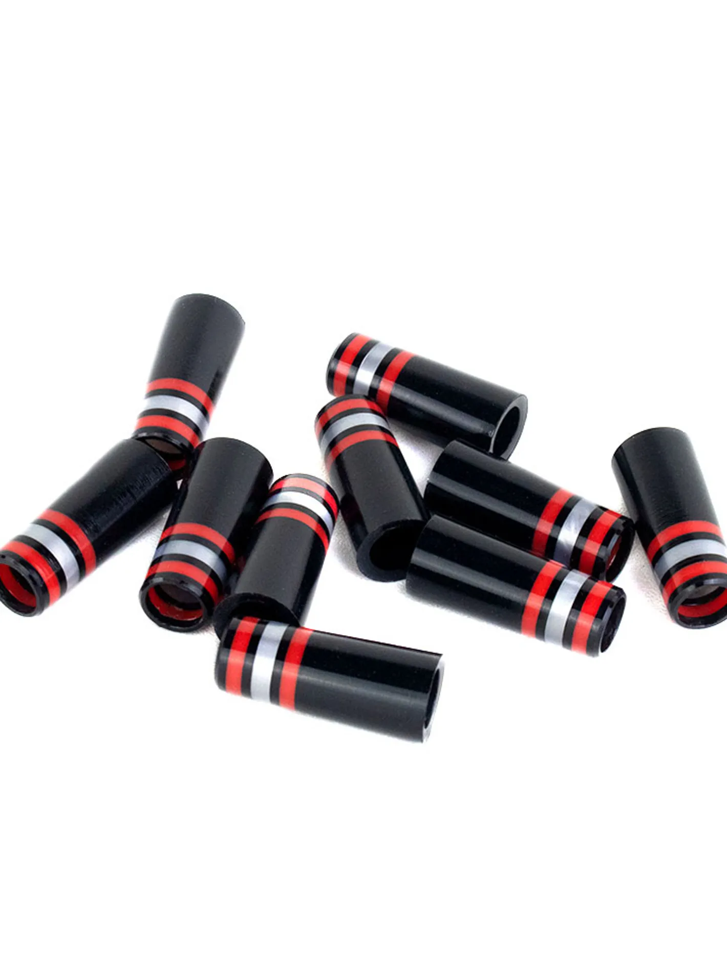 BB&F Co. BB&F Co Ferrule 1.3 Inch - Scarlet + Silver (10 Pack)