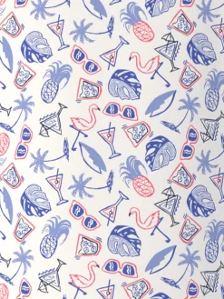 Ben Hogan Springtime Printed Polo Shirt - Bright White