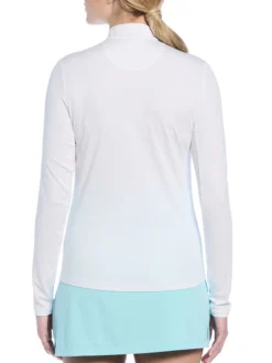 Women Ben Hogan Women's Solid Sun Protection Long Sleeve Top - Bright White
