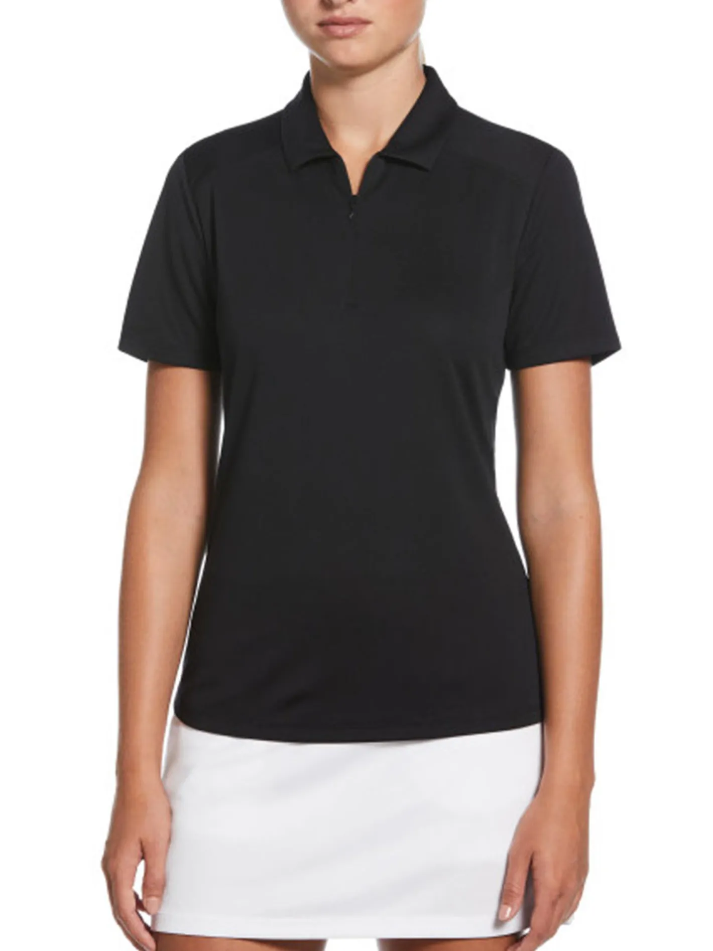 Women Ben Hogan Women's Solid Ventilation Polo - Caviar