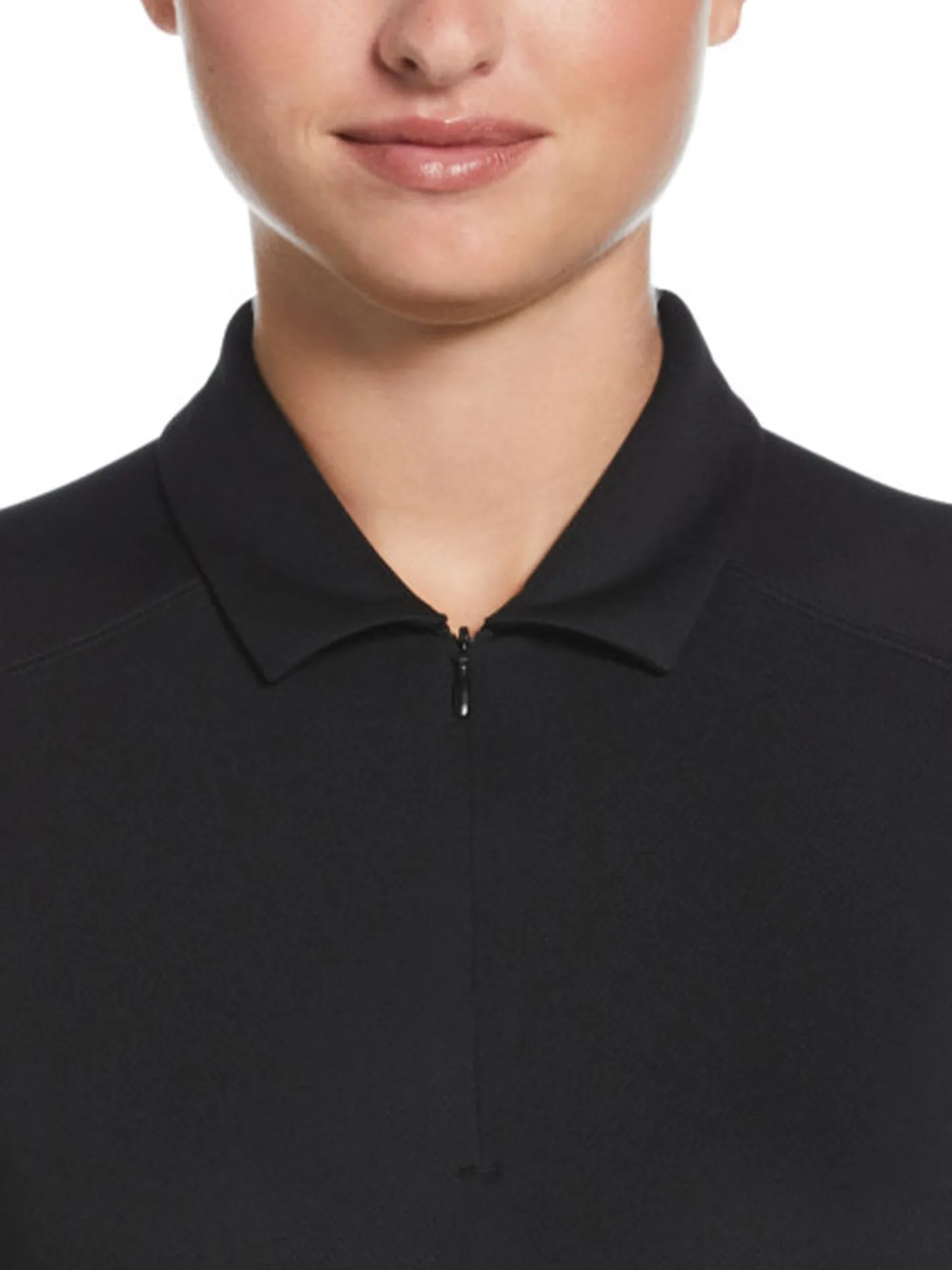 Women Ben Hogan Women's Solid Ventilation Polo - Caviar