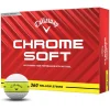 Callaway Chrome Soft 360 Yellow Stripe Golf Balls