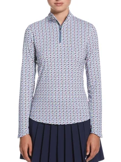 Women Callaway Women's Chev Geo Sun Protection Top - Flint Stone