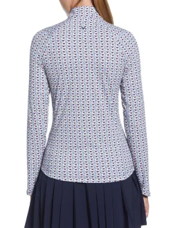 Women Callaway Women's Chev Geo Sun Protection Top - Flint Stone