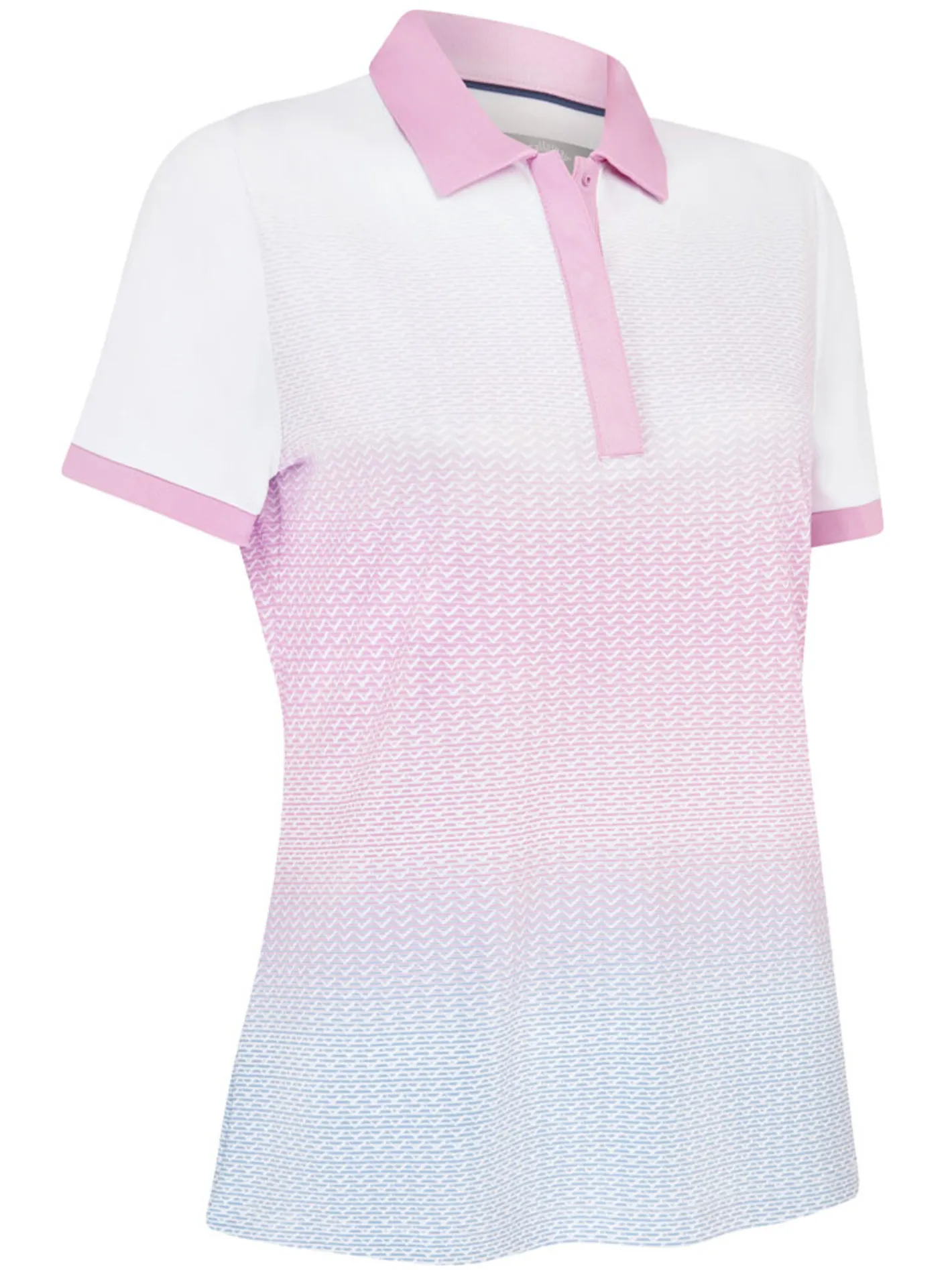 Women Callaway Women's Chev Gradient Polo - Brilliant White