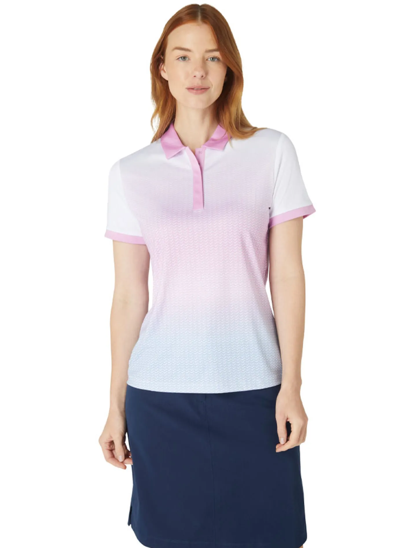 Women Callaway Women's Chev Gradient Polo - Brilliant White