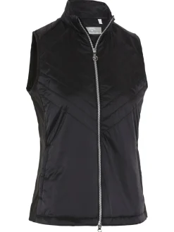 Women Callaway Women's Chev Primaloft Vest - Caviar