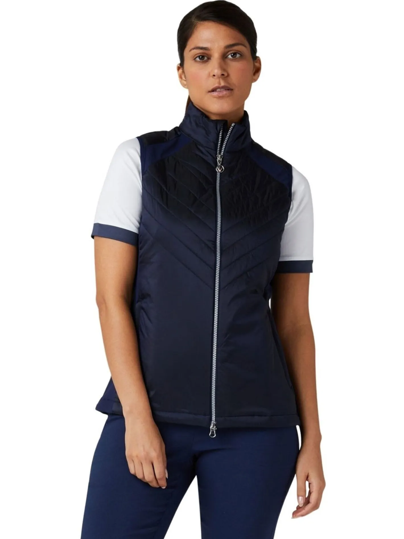 Women Callaway Women's Chev Primaloft Vest - Peacoat