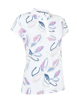 Women Callaway Women's Linear Petals Polo - Bright White
