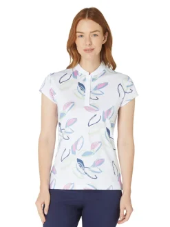 Women Callaway Women's Linear Petals Polo - Bright White