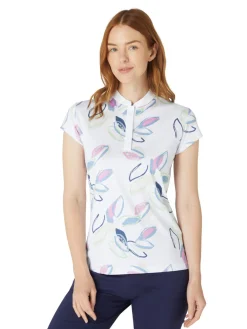 Women Callaway Women's Linear Petals Polo - Bright White