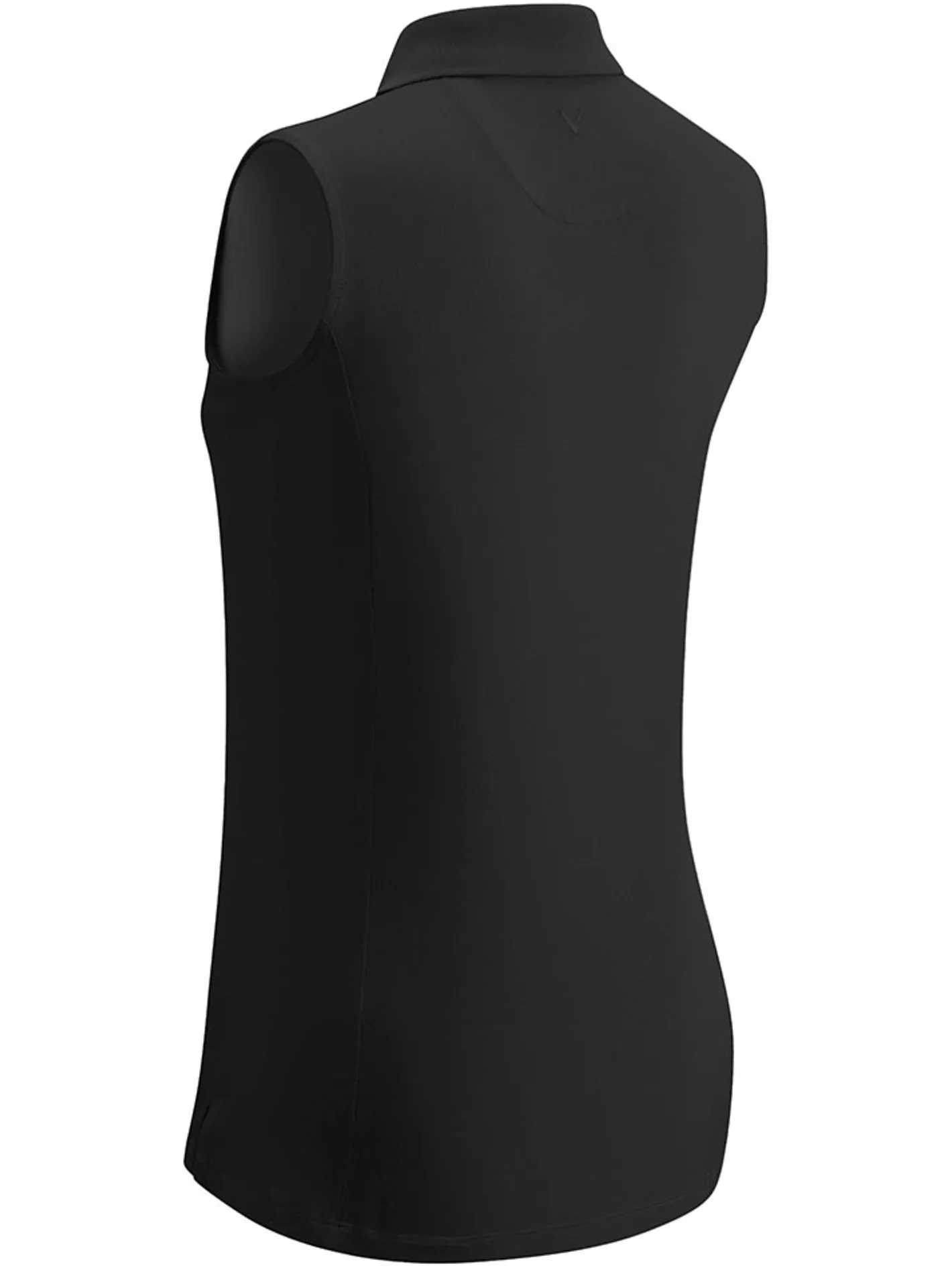 Women Callaway Women's Sleeveless Knit Polo - Caviar