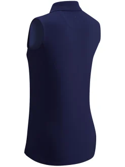 Women Callaway Women's Sleeveless Knit Polo - Peacoat
