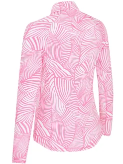 Women Callaway Women's Stencil Floral Sun Protection Top - Cheeky Pink