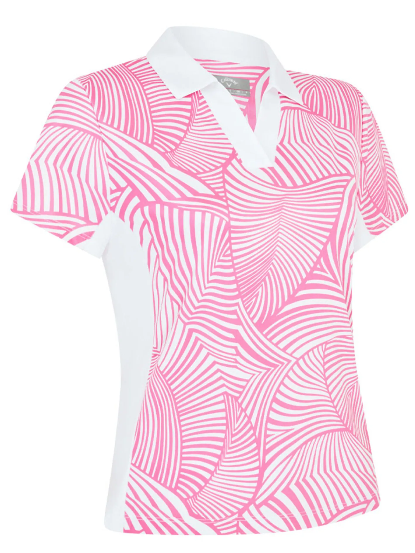 Women Callaway Women's Stencil Floral Polo - Cheeky Pink