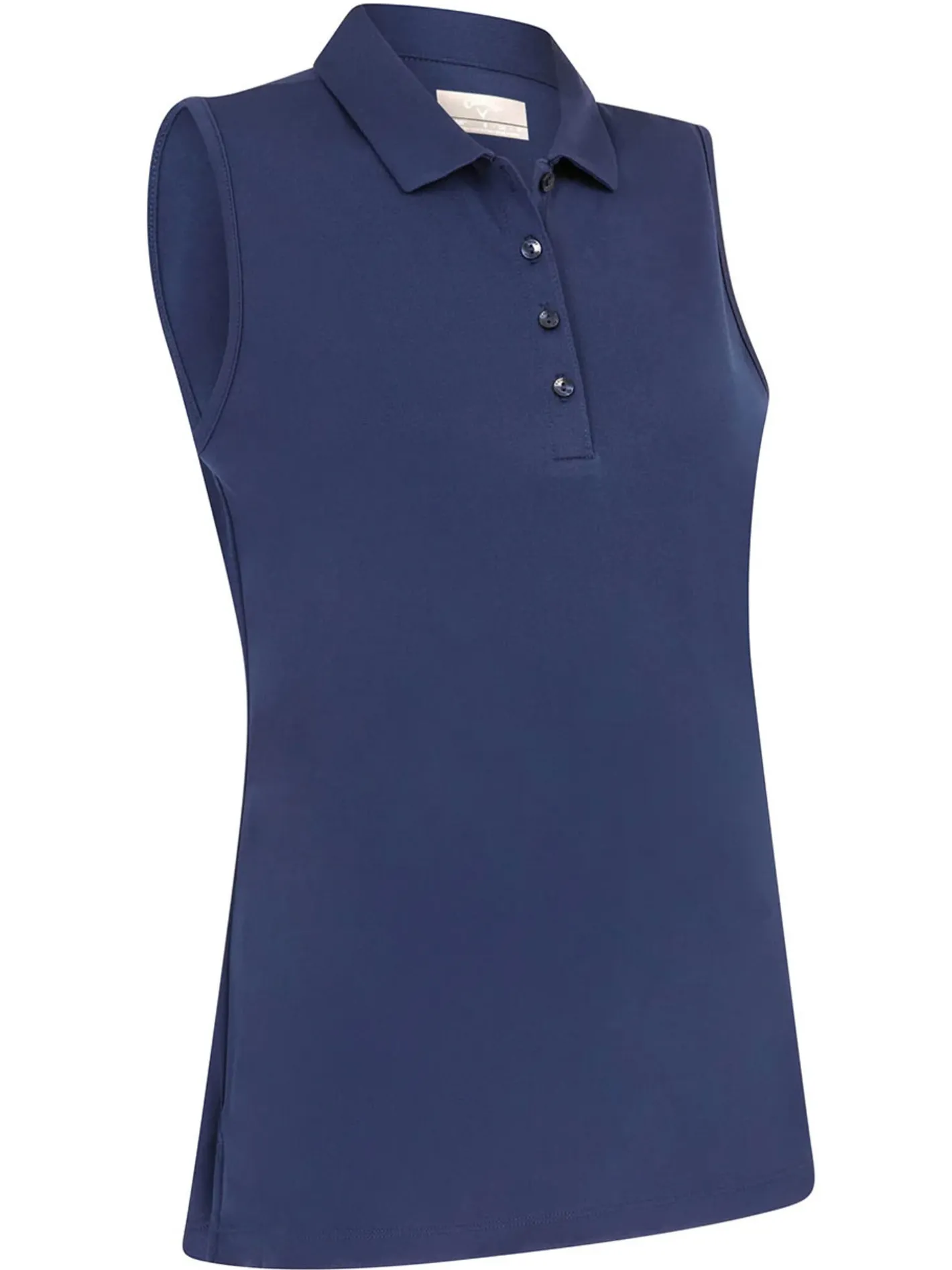 Women Callaway Women's Tournament Sleeveless Polo - Peacoat