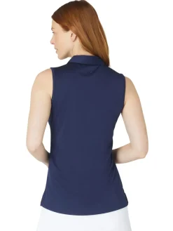 Women Callaway Women's Tournament Sleeveless Polo - Peacoat
