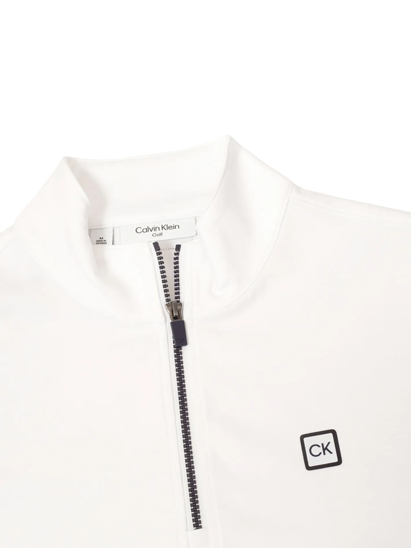 Calvin Klein Concord Half Zip Sweater - White