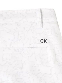 Calvin Klein Printed Bullet Regular Fit Stretch Short - White