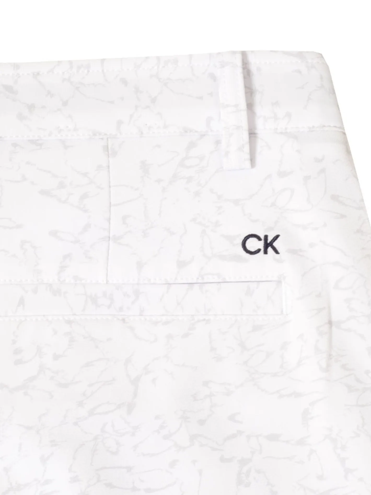 Calvin Klein Printed Bullet Regular Fit Stretch Short - White